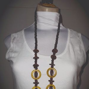 Brown & Yellow Necklace